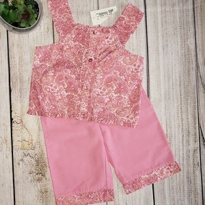 NWT Agabang brand boutique 2 piece 24 month outfit